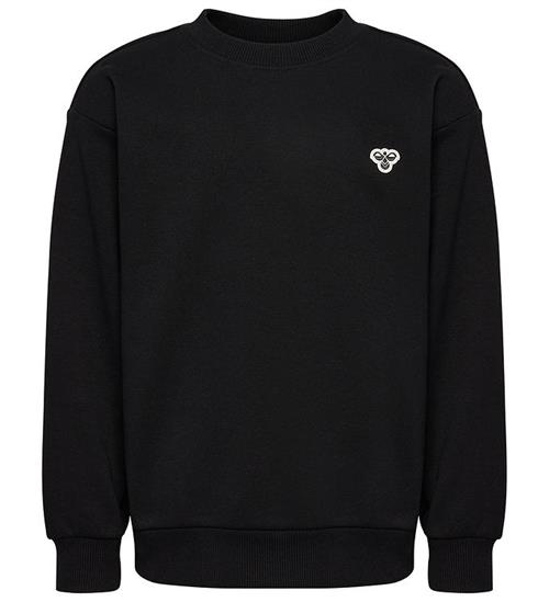 Hummel Sweatshirt - hmlJR Loose Crewneck - Sort m. Logo