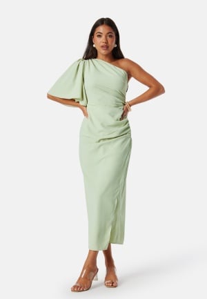 Bubbleroom Occasion One Shoulder Dress Light green 44