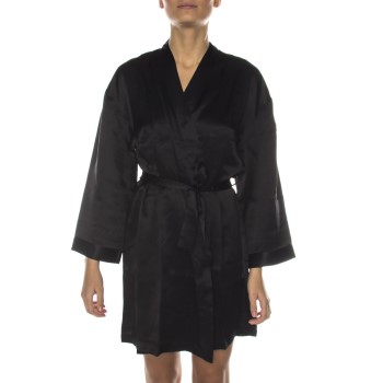 Damella 94001 Robe Sort silke X-Large Dame