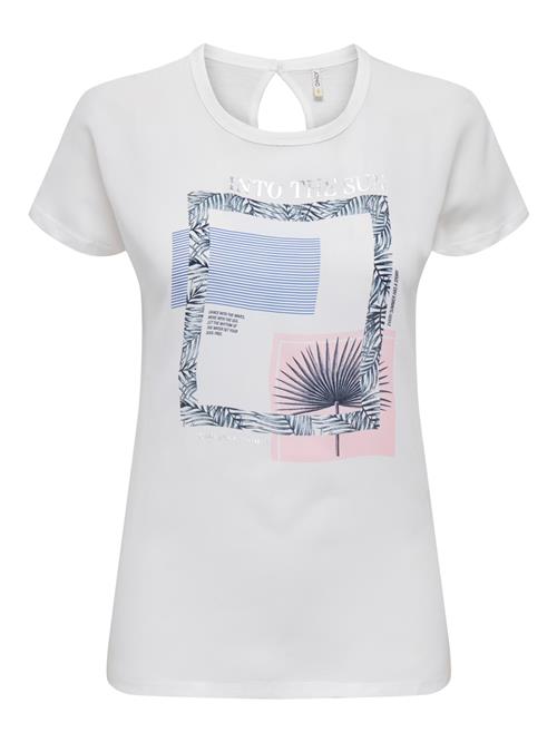 ONLY Shirts 'FLORA'  blå / sølvgrå / lyserød / hvid