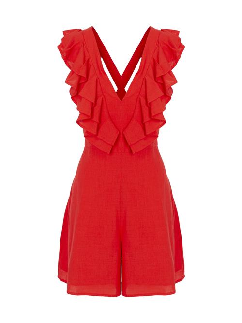 Influencer Jumpsuit  brandrød