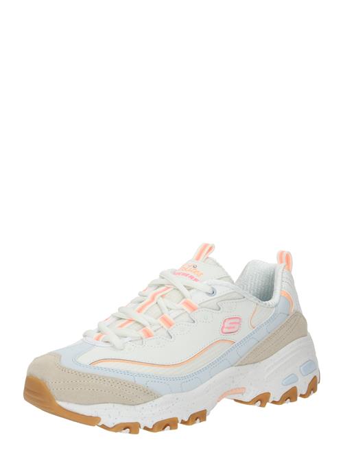 SKECHERS Sneaker low 'D'Lites'  beige / lyseblå / lyseorange / lys pink