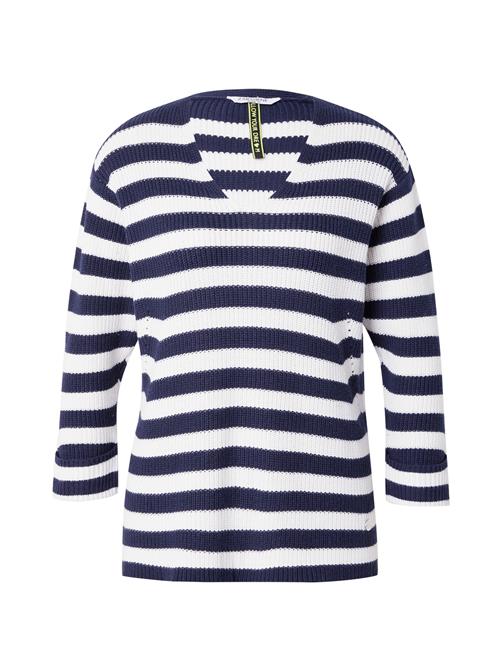 ZABAIONE Pullover 'Ye44senia'  navy / hvid