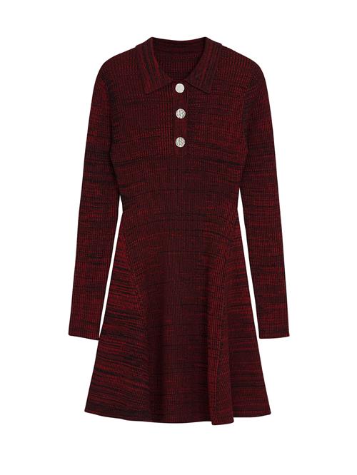 Desigual Strikkjole  rød / sort