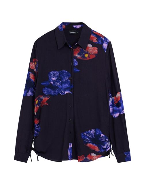 Desigual Bluse  mørkelilla / rød / sort