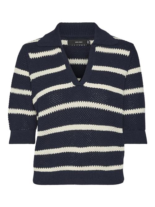 VERO MODA Pullover 'VMAmazing'  navy / hvid