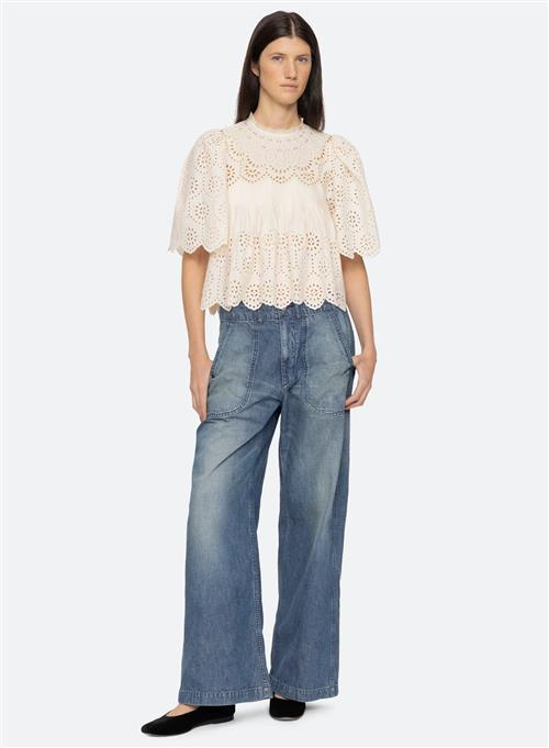 Sea Newyork Lainey Embroidery S/SLV Top (D1) Cream