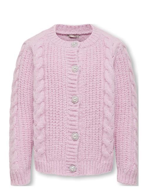 Koglola Ls O-Neck Cardigan Cp Knt Kids Only Pink