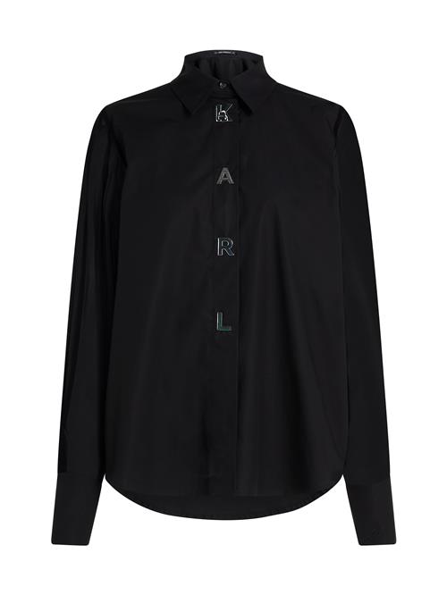 Karl Lagerfeld Bluse  sort