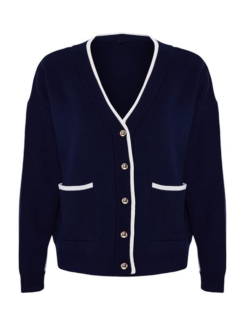 Trendyol Cardigan  marin / hvid