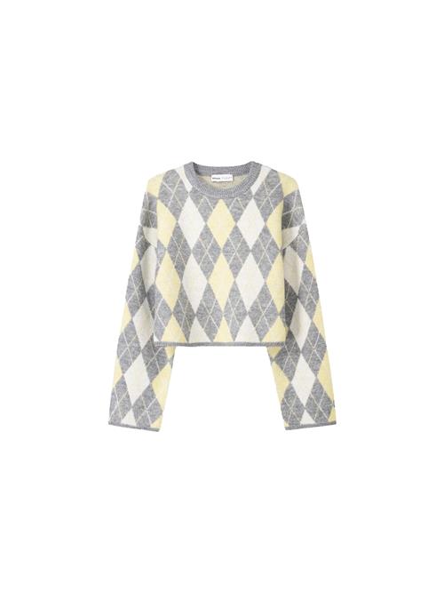 Bershka Pullover  lysegul / grå-meleret / offwhite