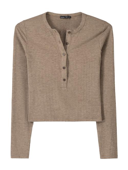 Bershka Shirts  mørkebeige