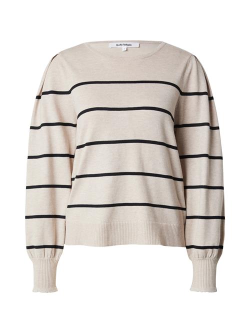 Se Soft Rebels Pullover 'Analia'  mørkebeige / sort ved About You