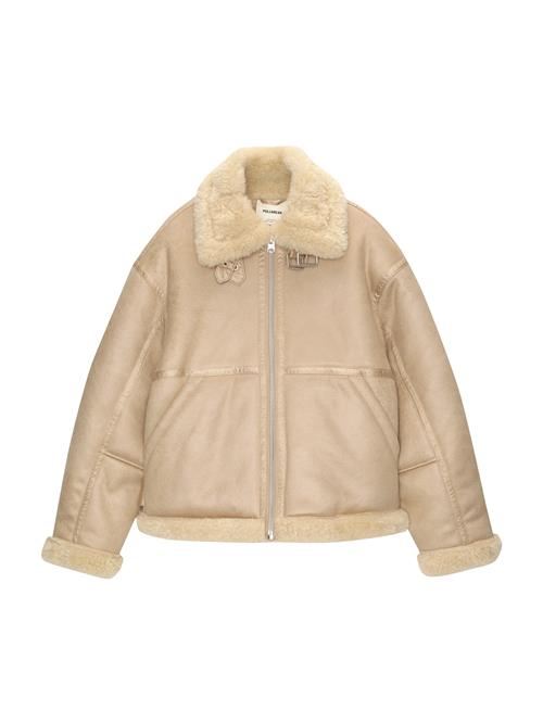 Pull&Bear Vinterjakke  beige / creme