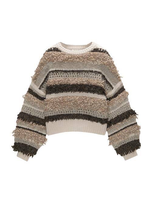 Se Pull&Bear Pullover  beige / kit / mørkebrun ved About You