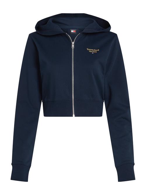 Tommy Jeans Sweatjakke 'LALA'  navy / honning / rød / hvid