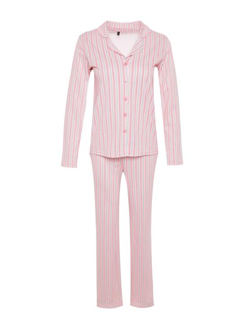 Trendyol Pyjamas  lysegrøn / pink / rød / offwhite