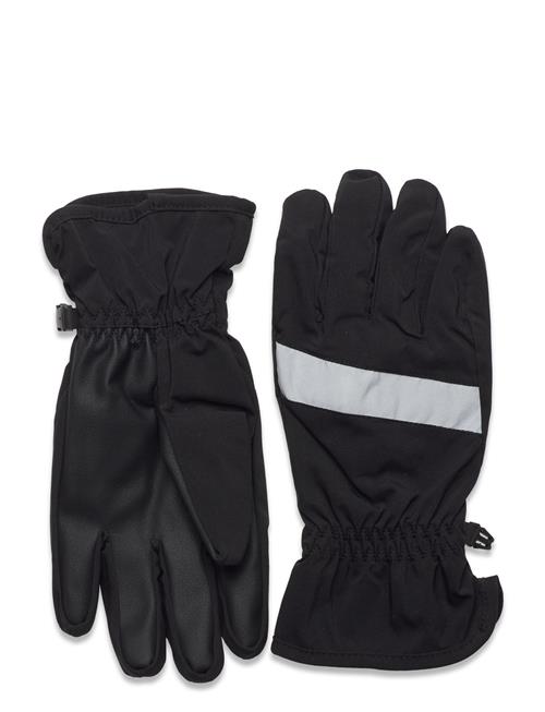 Lindex Gloves Water Repellent Stripe Lindex Black