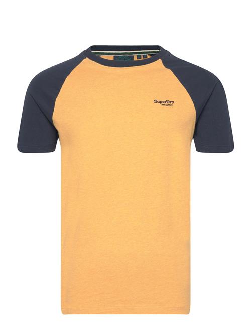 Essential Logo Baseball Tshirt Superdry Yellow