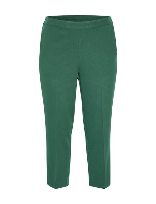 Kaffe Curve Kcsakira Cropped Pants Kaffe Curve Green