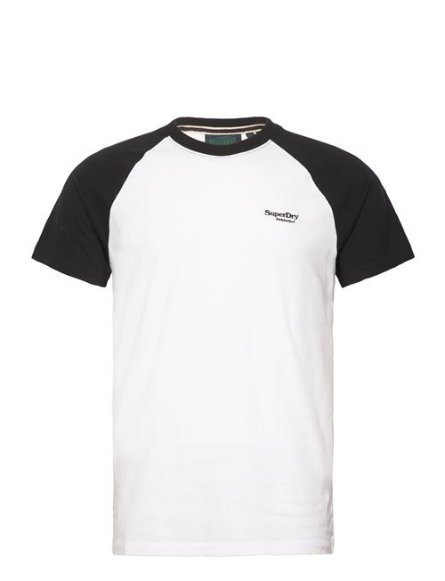 Superdry Essential Logo Baseball Tshirt Superdry White