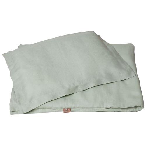 Se NG Baby Linnedamsæt Vugge/Barneseng Sage Green | Grønn | 0 ved Babyshop