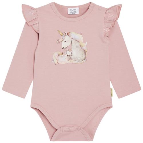 Hust&Claire GOTS Bri Babybody Dusty Rose | Lyserød | 56 cm