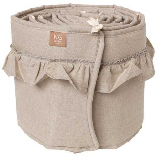 NG Baby Bumper Sengetøj Med Flæse Natural | Beige | 0