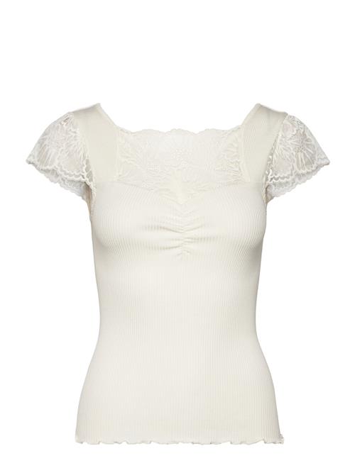 Rosemunde Silk T-Shirt W/ Lace Rosemunde Cream