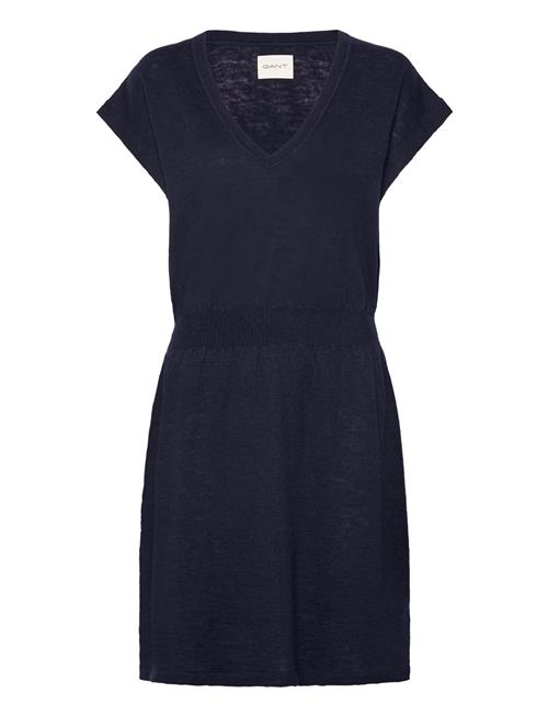 GANT Linen Blend Dress GANT Navy