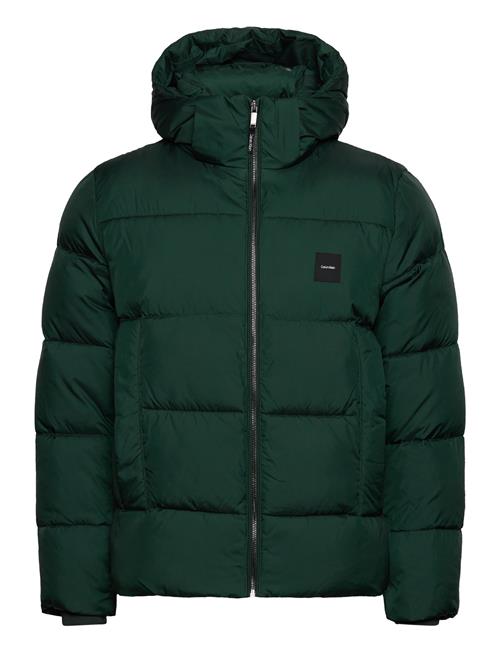 Hooded Quilt Puffer Mw Calvin Klein Green