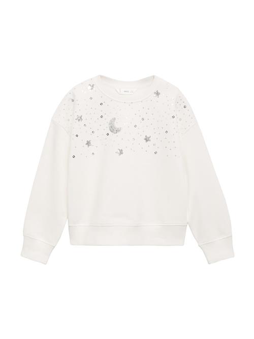 Se MANGO KIDS Sweatshirt 'CONSTE'  sølv / offwhite ved About You