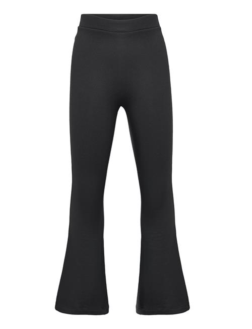 Lindex Trousers Flare Brushed Inside Lindex Black