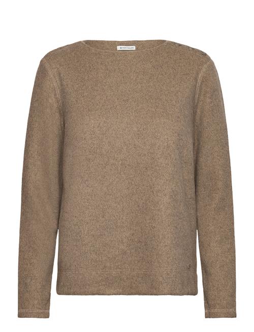 Tom Tailor Cozy Rib Sweatshirt Tom Tailor Beige