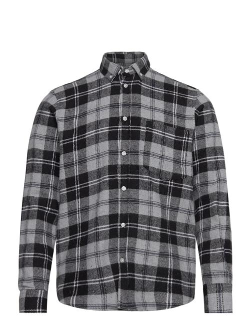 Woodbird Fling Check Shirt Woodbird Grey