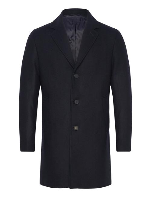 Mango Lightweight Recycled Wool Coat Mango Navy