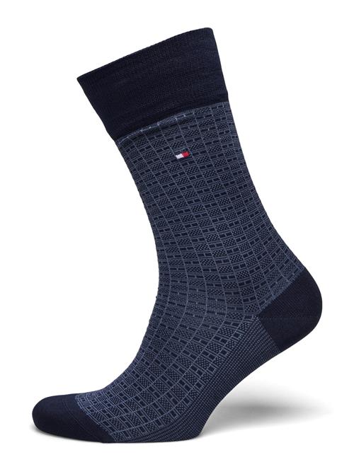 Tommy Hilfiger Th Men Sock 1P Th Structure Fil D Ecosse Tommy Hilfiger Navy