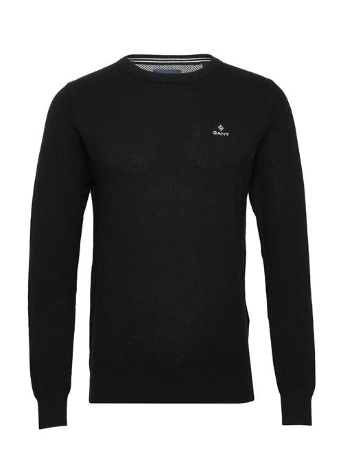 GANT Cotton Pique C-Neck GANT Black