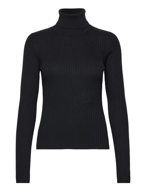 Ganni Sprayed Merino Rib Knit Ganni Black