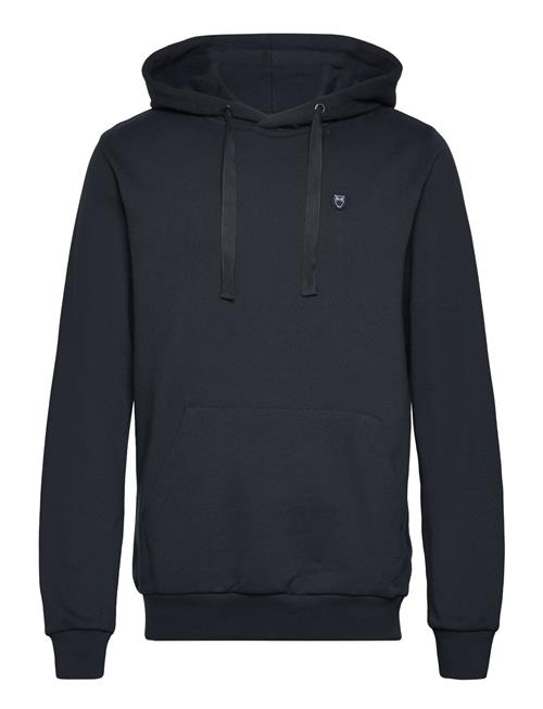 Knowledge Cotton Apparel Arvid Basic Hood Badge Sweat - Gots Knowledge Cotton Apparel Navy