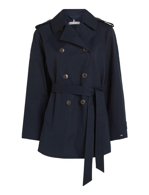 Tommy Hilfiger Cotton Short Trench Tommy Hilfiger Navy