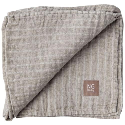NG Baby Linnedækken Natural/Ivory Stripes One Size      Unisex