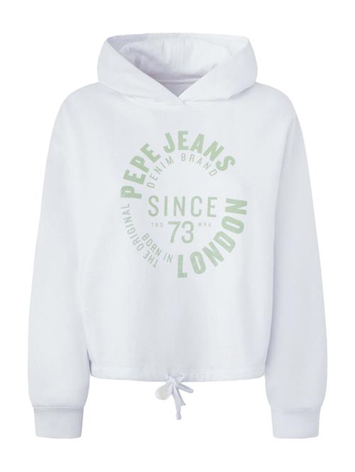 Se Pepe Jeans Sweatshirt 'ALEXANDRA'  græsgrøn / hvid ved About You