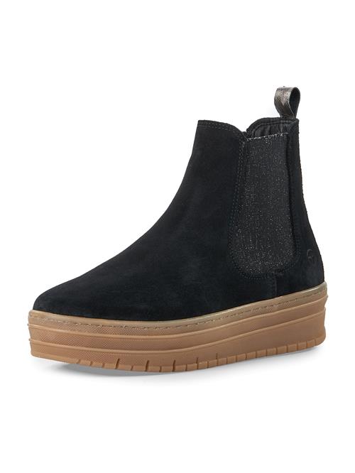 Tamaris Chelsea Boots  sort / sølv