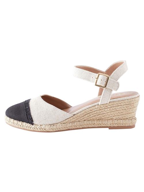 Next Espadrillaer 'Forever Comfort'  ecru / sort