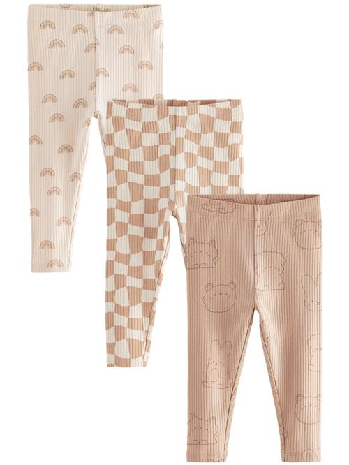 Next Leggings  beige / creme / pink