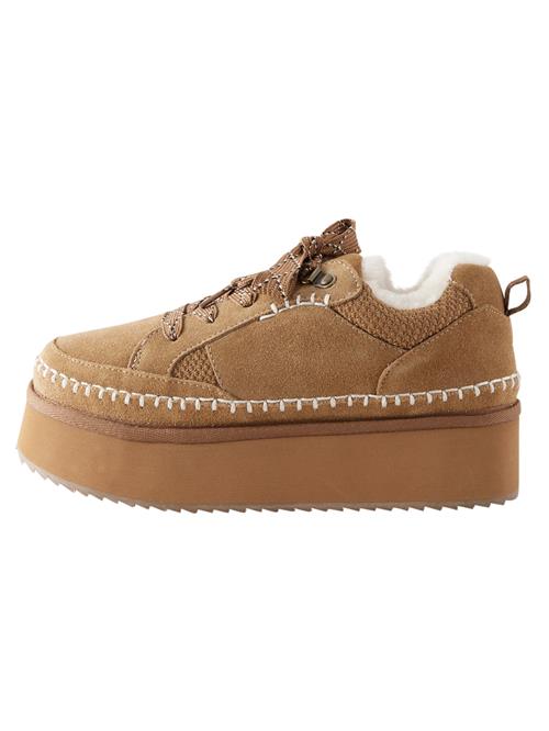 Next Sneaker low  camel / hvid