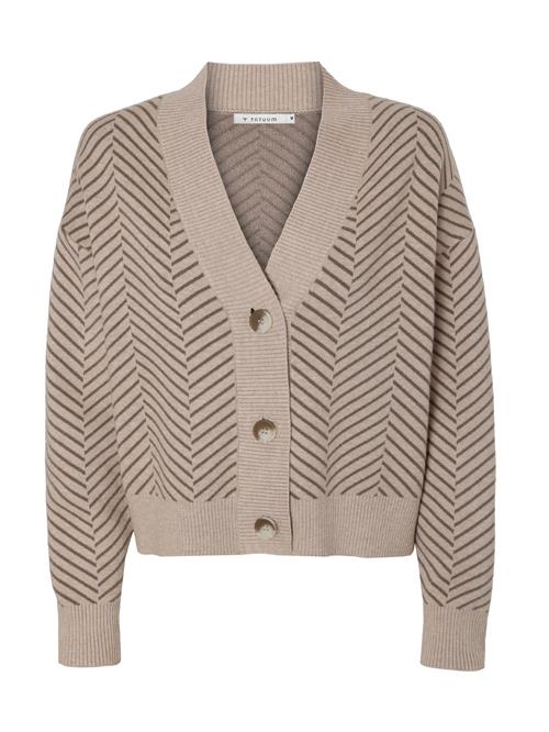 TATUUM Cardigan 'Beatrice'  mørkebeige / sort