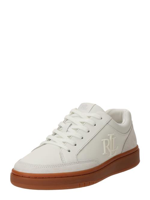 Se Lauren Ralph Lauren Sneaker low 'HAILEY'  lysegrå / hvid / æggeskal ved About You