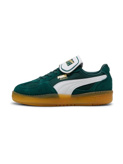 PUMA Sneaker low  guld / mørkegrøn / hvid